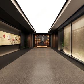 现代博物馆序厅3D模型下载